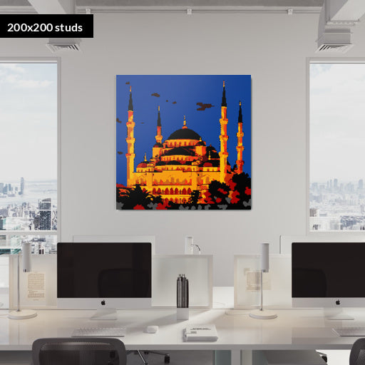 200*200studs, 160*160cm, 63*63inch