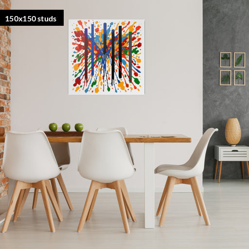 150*150studs, 120*120cm, 47,25*47,25inch