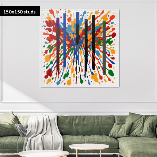 150*150studs, 120*120cm, 47,25*47,25inch