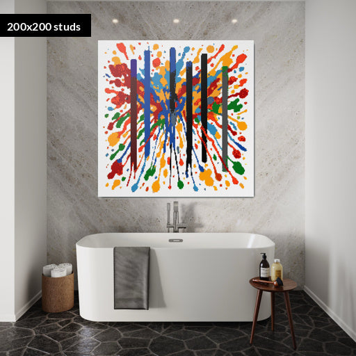 200*200studs, 160*160cm, 63*63inch