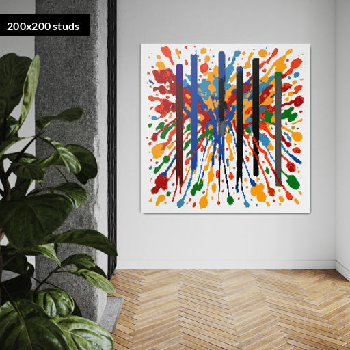 200*200studs, 160*160cm, 63*63inch