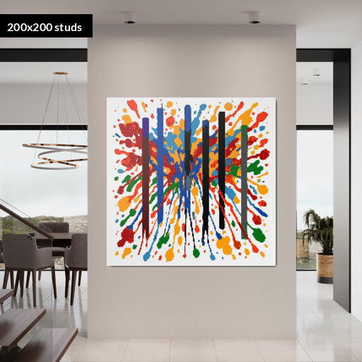200*200studs, 160*160cm, 63*63inch