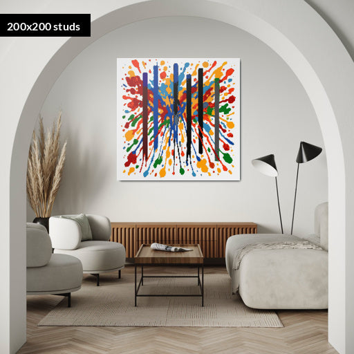 200*200studs, 160*160cm, 63*63inch