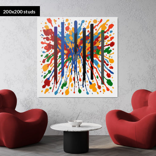 200*200studs, 160*160cm, 63*63inch