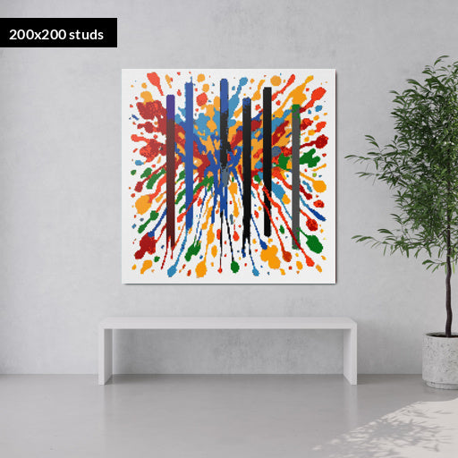 200*200studs, 160*160cm, 63*63inch