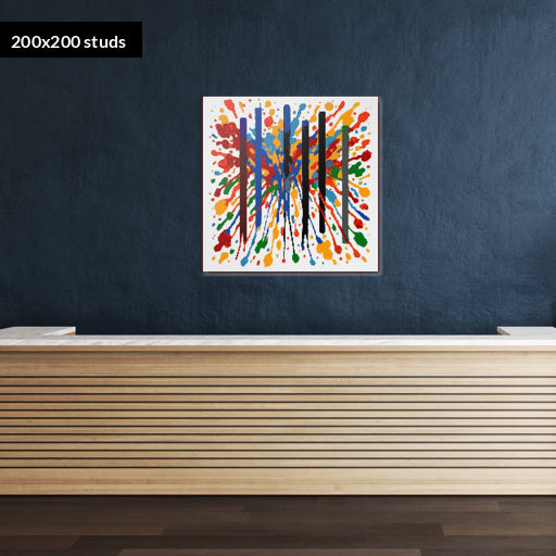 200*200studs, 160*160cm, 63*63inch