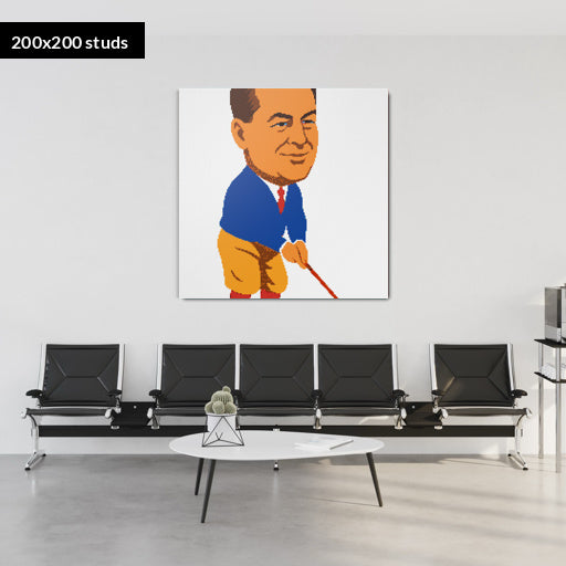 200*200studs, 160*160cm, 63*63inch