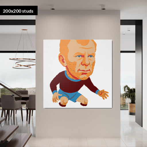200*200studs, 160*160cm, 63*63inch
