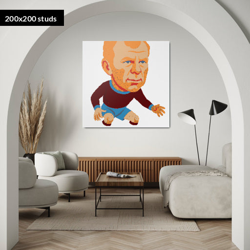 200*200studs, 160*160cm, 63*63inch