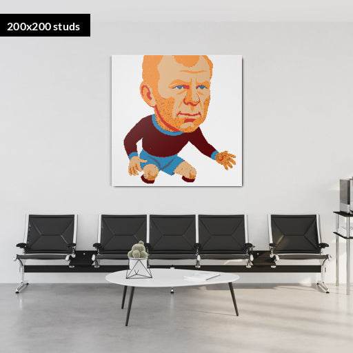 200*200studs, 160*160cm, 63*63inch