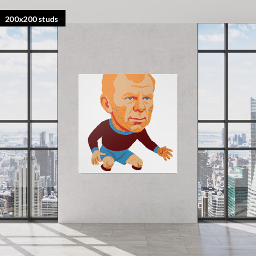 200*200studs, 160*160cm, 63*63inch