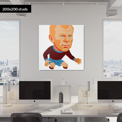200*200studs, 160*160cm, 63*63inch