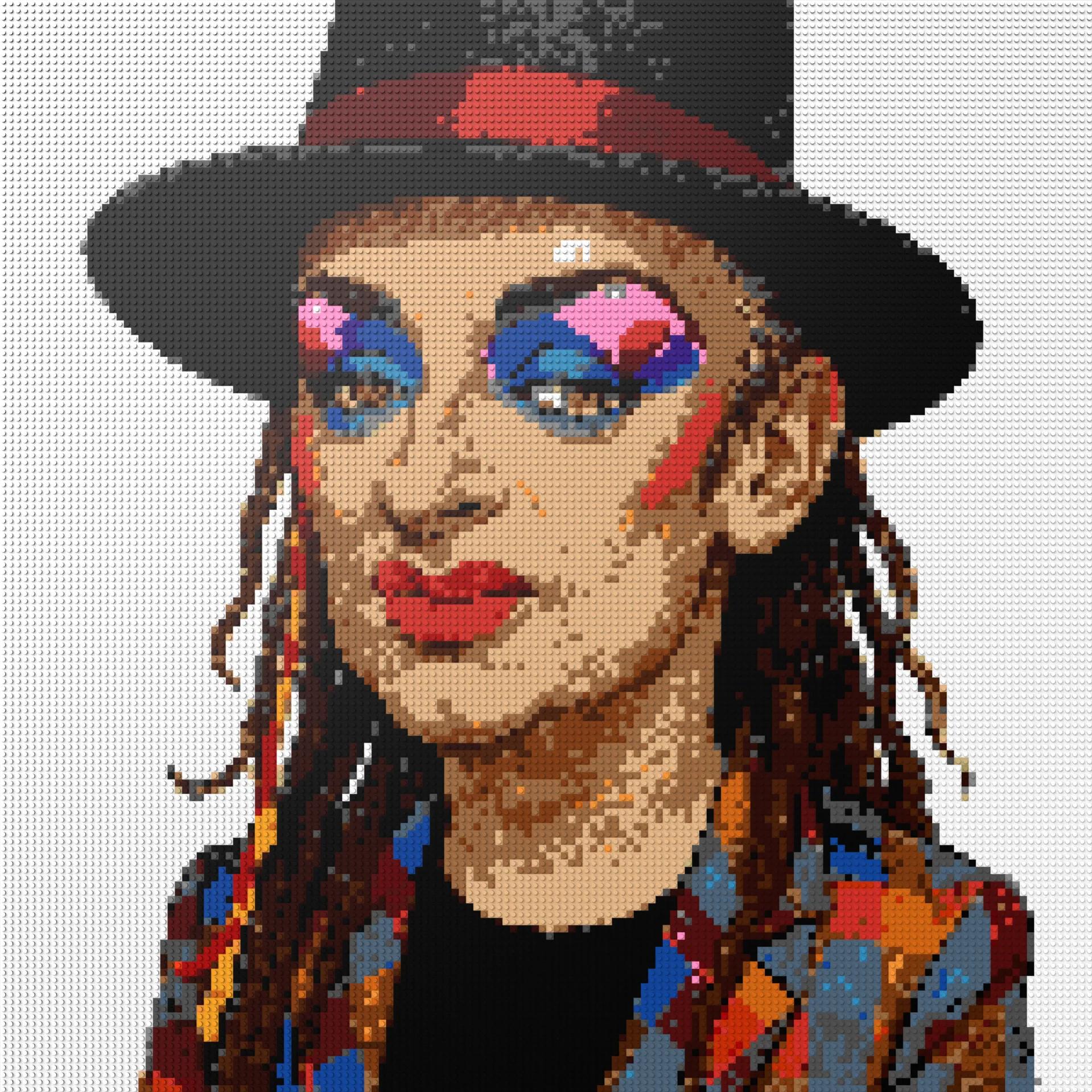 150*150studs, 120*120cm, 47,25*47,25inch