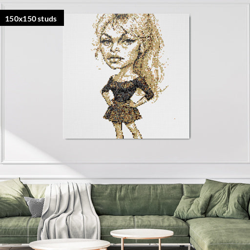 150*150studs, 120*120cm, 47,25*47,25inch