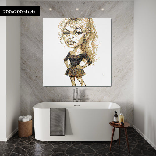 200*200studs, 160*160cm, 63*63inch