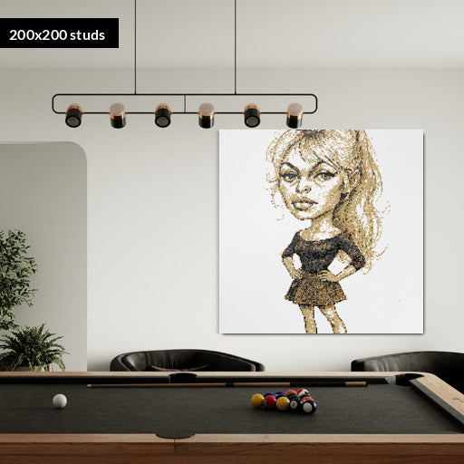 200*200studs, 160*160cm, 63*63inch