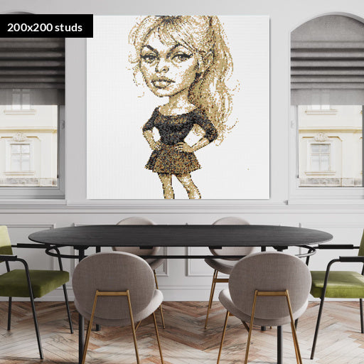 200*200studs, 160*160cm, 63*63inch