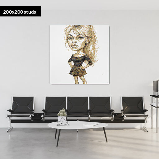 200*200studs, 160*160cm, 63*63inch