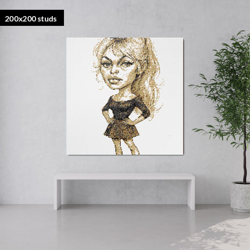 200*200studs, 160*160cm, 63*63inch