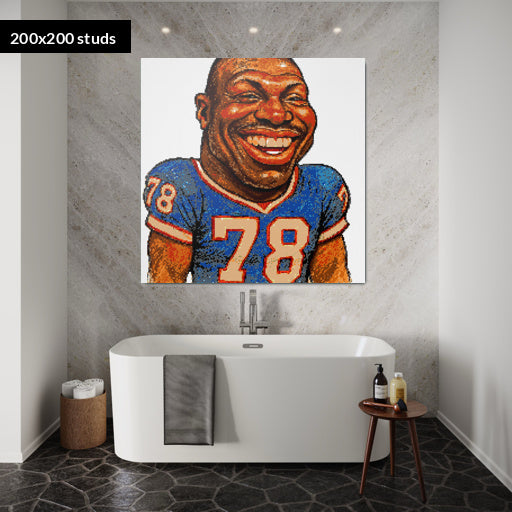 200*200studs, 160*160cm, 63*63inch