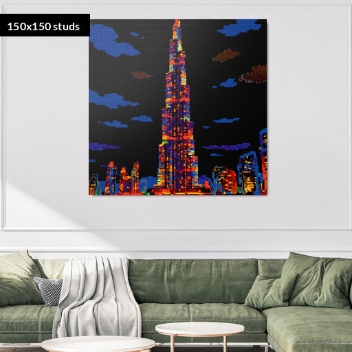 150*150studs, 120*120cm, 47,25*47,25inch