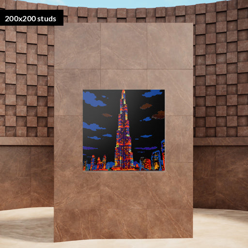200*200studs, 160*160cm, 63*63inch