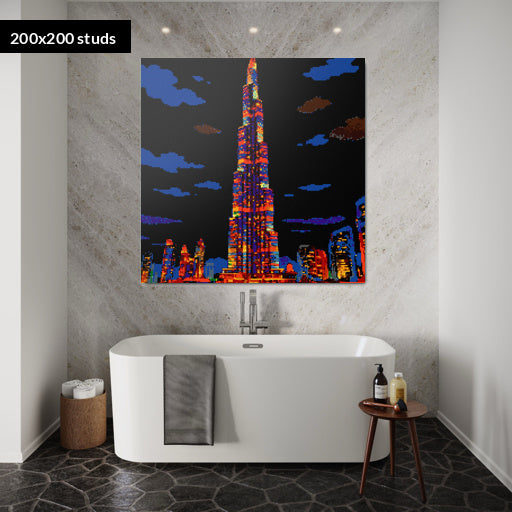 200*200studs, 160*160cm, 63*63inch