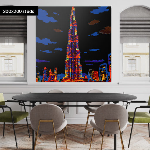 200*200studs, 160*160cm, 63*63inch
