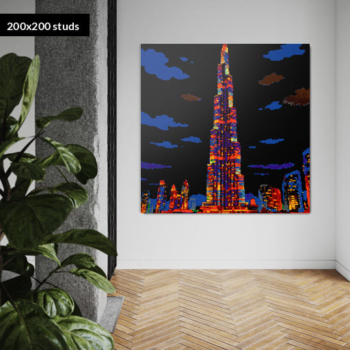 200*200studs, 160*160cm, 63*63inch
