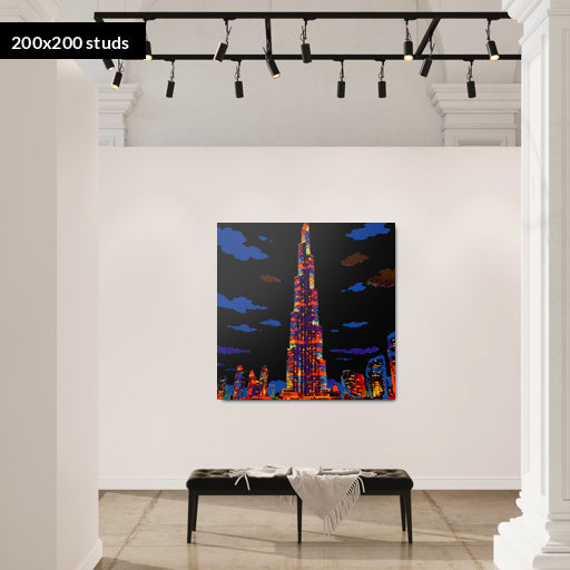 200*200studs, 160*160cm, 63*63inch
