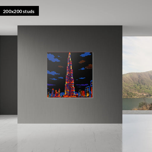 200*200studs, 160*160cm, 63*63inch