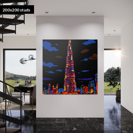 200*200studs, 160*160cm, 63*63inch