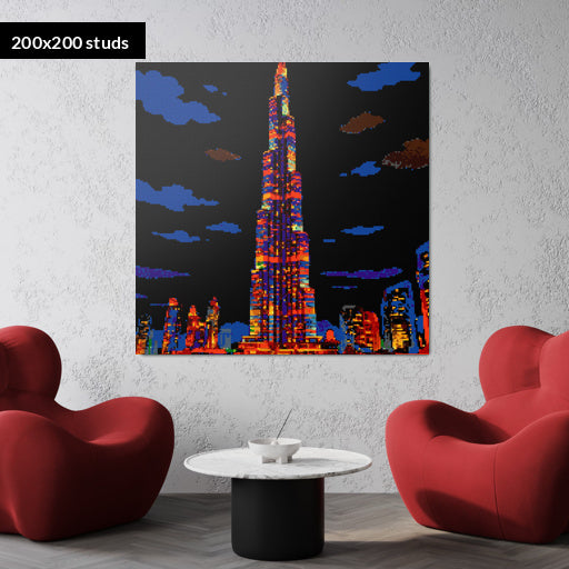 200*200studs, 160*160cm, 63*63inch