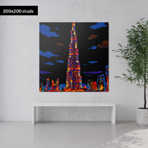 200*200studs, 160*160cm, 63*63inch