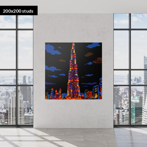 200*200studs, 160*160cm, 63*63inch