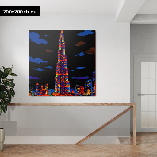 200*200studs, 160*160cm, 63*63inch