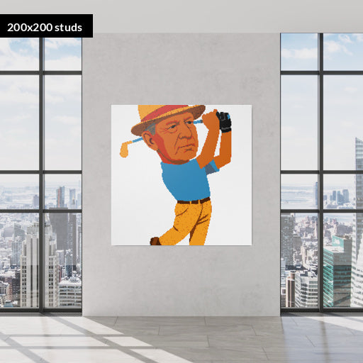 200*200studs, 160*160cm, 63*63inch