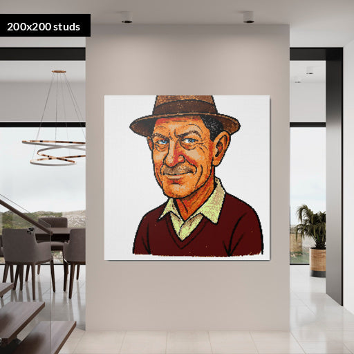 200*200studs, 160*160cm, 63*63inch