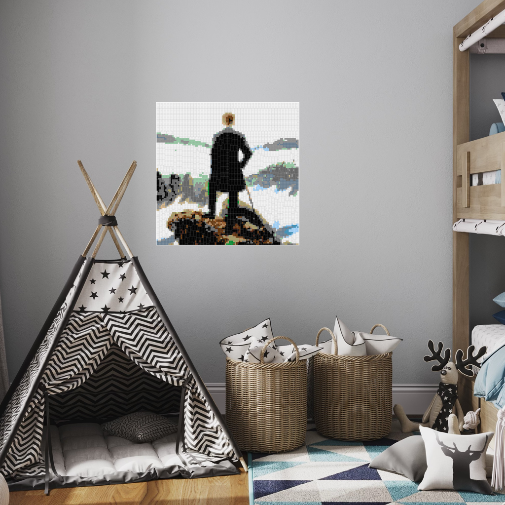 Der Wanderer ueber den Mosaiks
