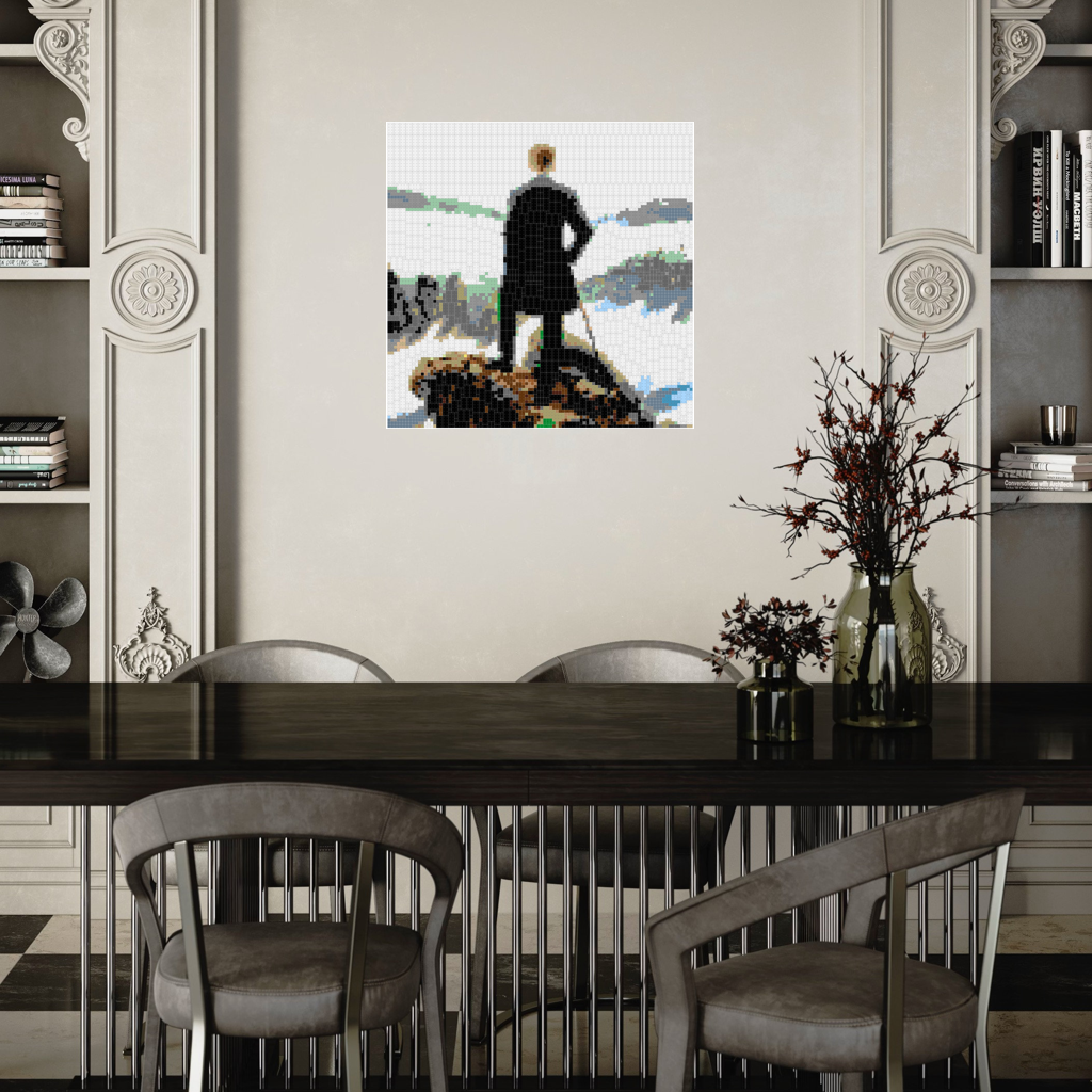Der Wanderer ueber den Mosaiks