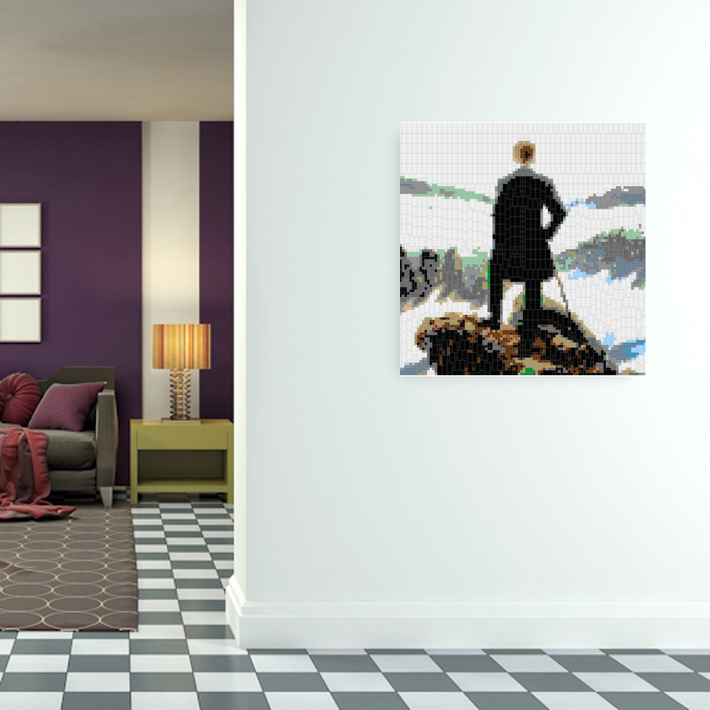 Der Wanderer ueber den Mosaiks