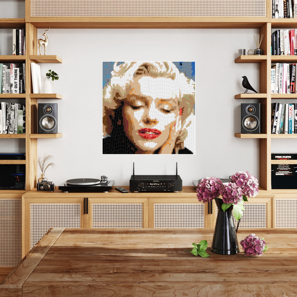 Marlyn Eyes Closed 100x100