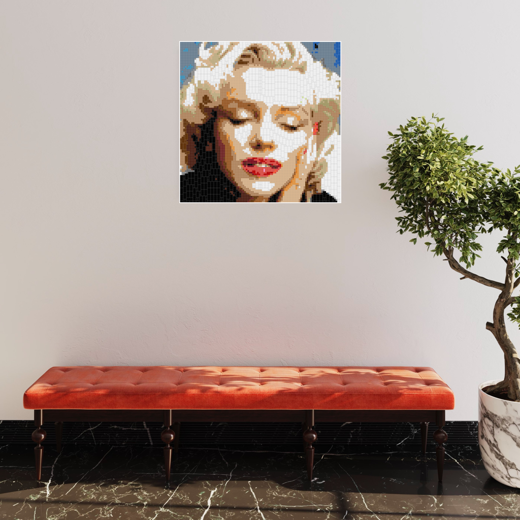 Marlyn Eyes Closed 100x100
