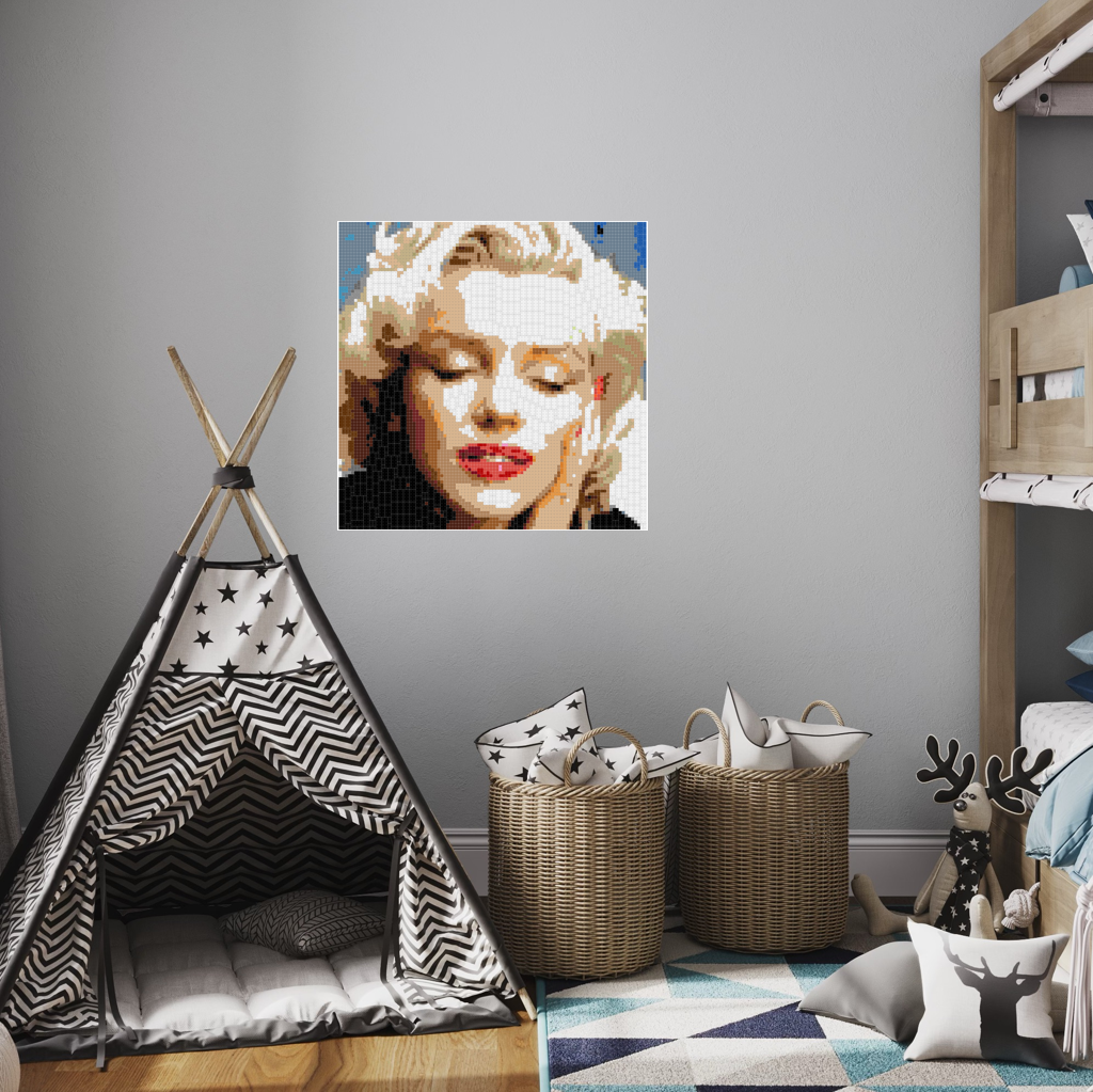 Marlyn Eyes Closed 100x100