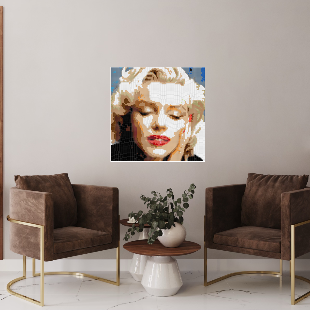 Marlyn Eyes Closed 100x100