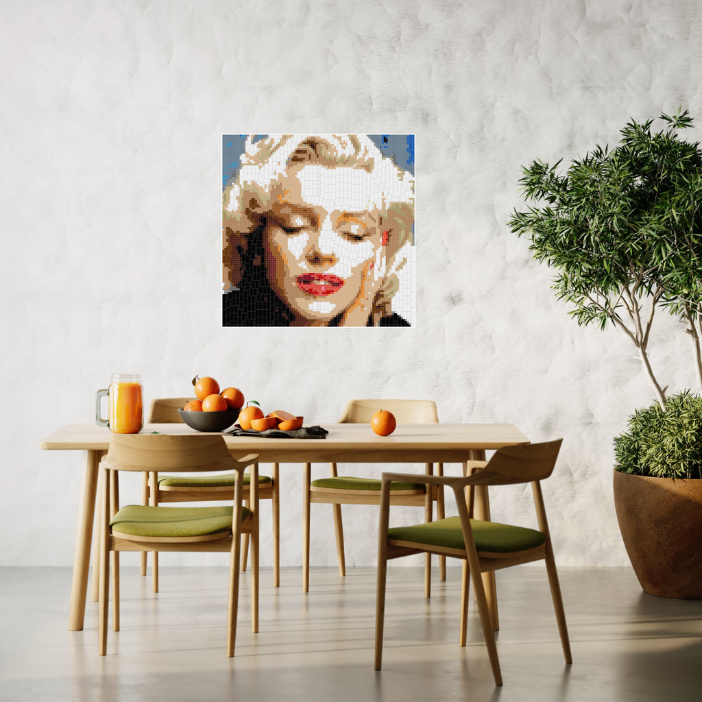 Marlyn Eyes Closed 100x100