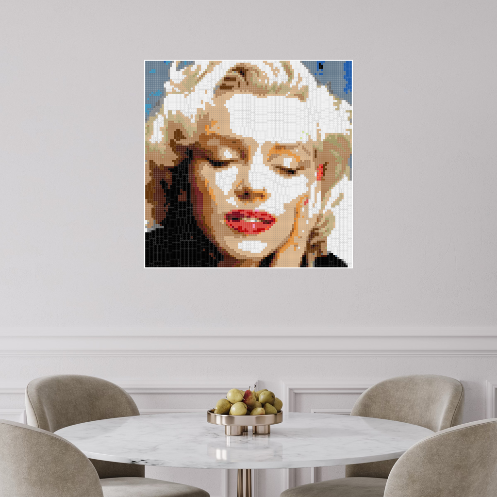Marlyn Eyes Closed 100x100