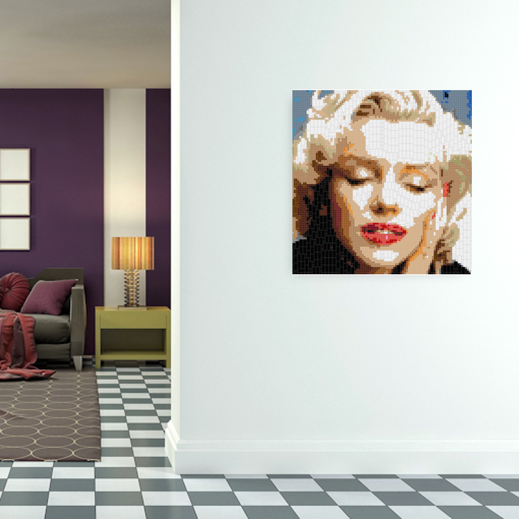 Marlyn Eyes Closed 100x100