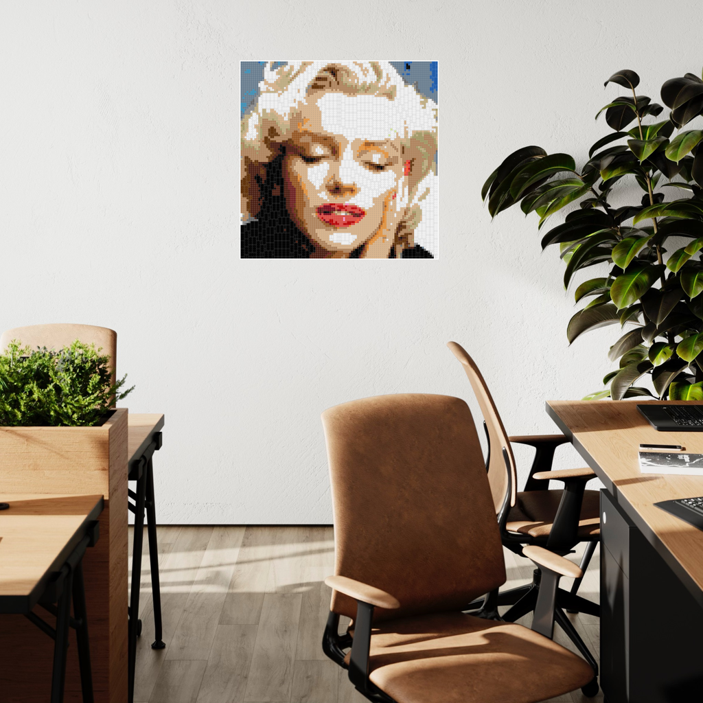 Marlyn Eyes Closed 100x100