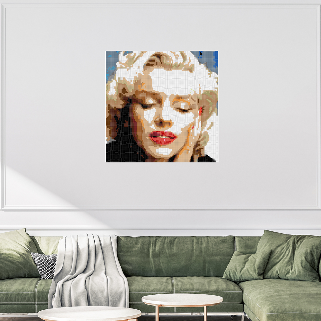 Marlyn Eyes Closed 100x100